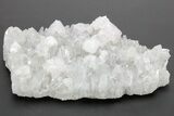 Fluorescent Calcite Crystals on Clear Quartz - Peru #213585-2